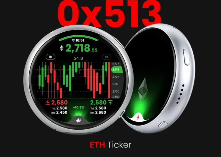 ETH Ticker Waveshare ESP32-S3-Touch-AMOLED-1.75C